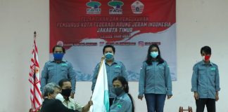 Pengurus Pengkot Arung Jeram Jakarta Timur 2020-2024 Resmi Dilantik dan Dikukuhkan