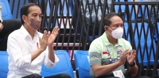 Menpora Amali Dampingi Presiden Jokowi Saksikan Pertandingan Judo Peparnas XVI