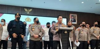 Ketika Kapolri Listyo Sigit Umumkan Irjen Sambo Tersangka Ditemani Sejumlah Jenderal Berbintang
