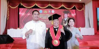 Hadir di Pengukuhan Kepala BNN Jadi Guru Besar Tetap di STIK Lemdiklat Polri, Menpora Dito Berikan Selamat