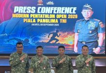 Pangkoopsudnas Marsdya TNI Minggit Tribowo S.IP (kedua dari kiri), Ketum MPI Marsda TNI Dr. Ir. Purwoko Aji Prabowo M.M,MDS (kedua dari kanan)
